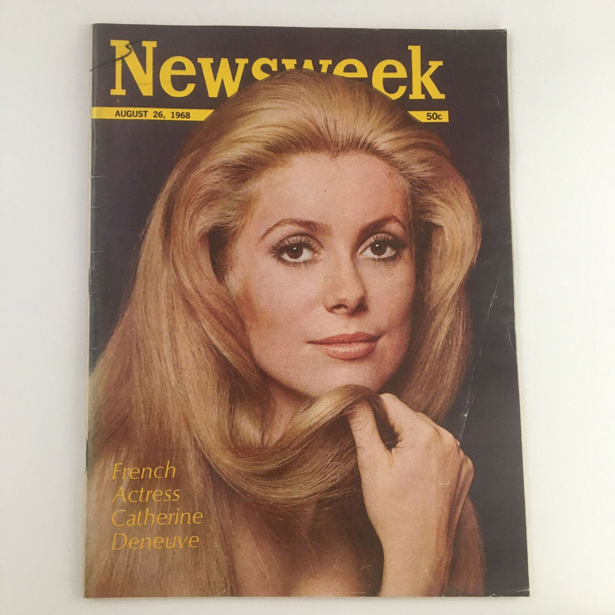 Cover of Newsweek Magazine, August 26, 1968, featuring French actress Catherine Deneuve