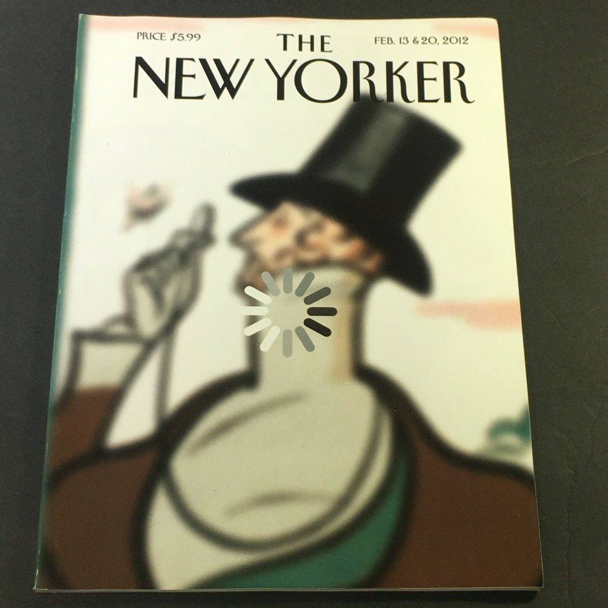 The New Yorker Magazine cover from February 13-20, 2012, featuring an artistic illustration, showcasing the signature style of Mr. Tilley, Brett Culbert, and Rea Irvin. This iconic edition reflects the literary and artistic essence of the magazine.