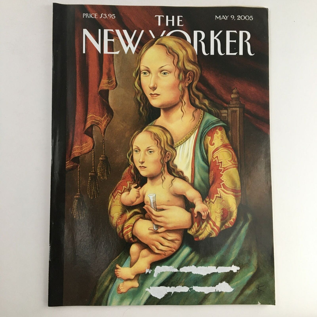 Cover of The New Yorker magazine dated May 9, 2005, featuring the artwork 'Like Mother Like Daughter' by Anita Kunz, showcasing a mother and child with artistic detail.