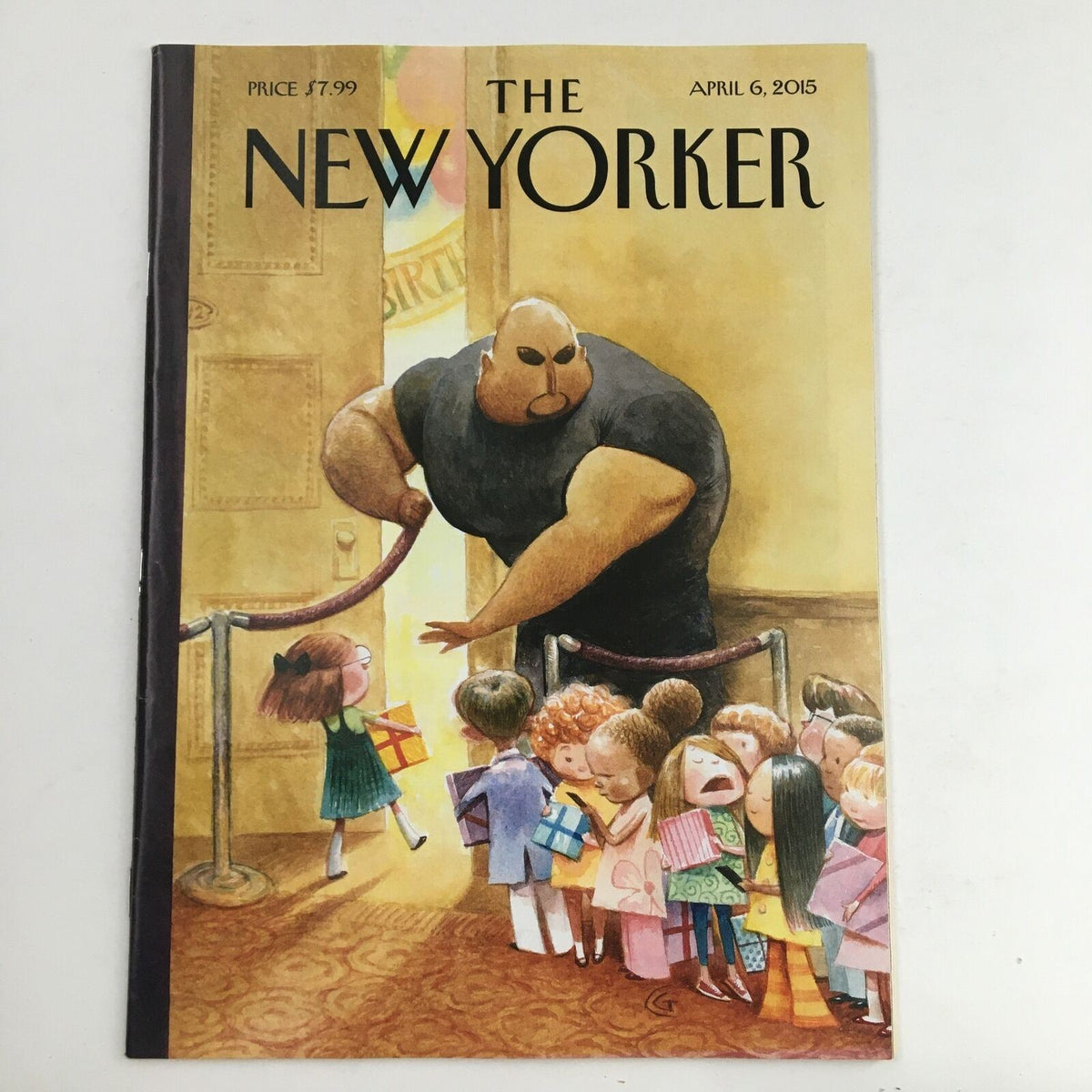 The New Yorker April 6 2015 Full Magazine Theme Cover by Carter Goodrich, featuring whimsical illustrations and characters in a vibrant scene, perfect for collectors.