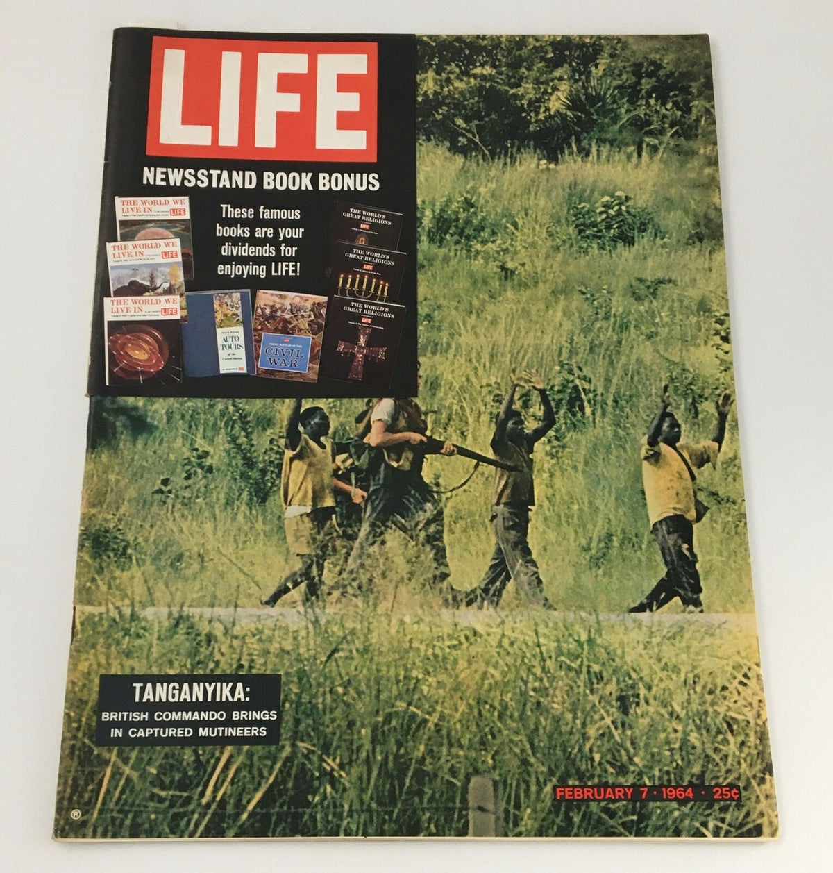 VTG Life Magazine February 7 1964 featuring the cover story on the Sovereign State of Tanganyika, showcasing historical significance and vivid cover art.