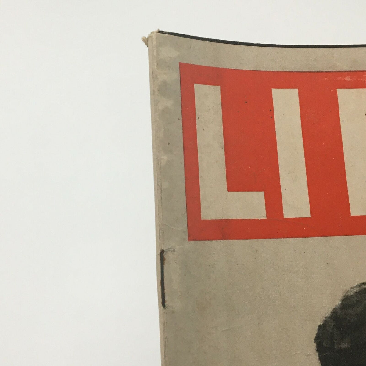 Close-up of VTG Life Magazine from September 16, 1940, showcasing the title with an iconic red design, highlighting its vintage appeal.