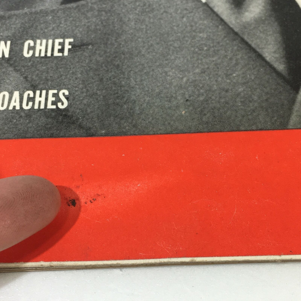 Another close-up view of VTG Life Magazine August 2 1943, showing wear and marks on the cover with the title still visible, reflecting its authenticity.