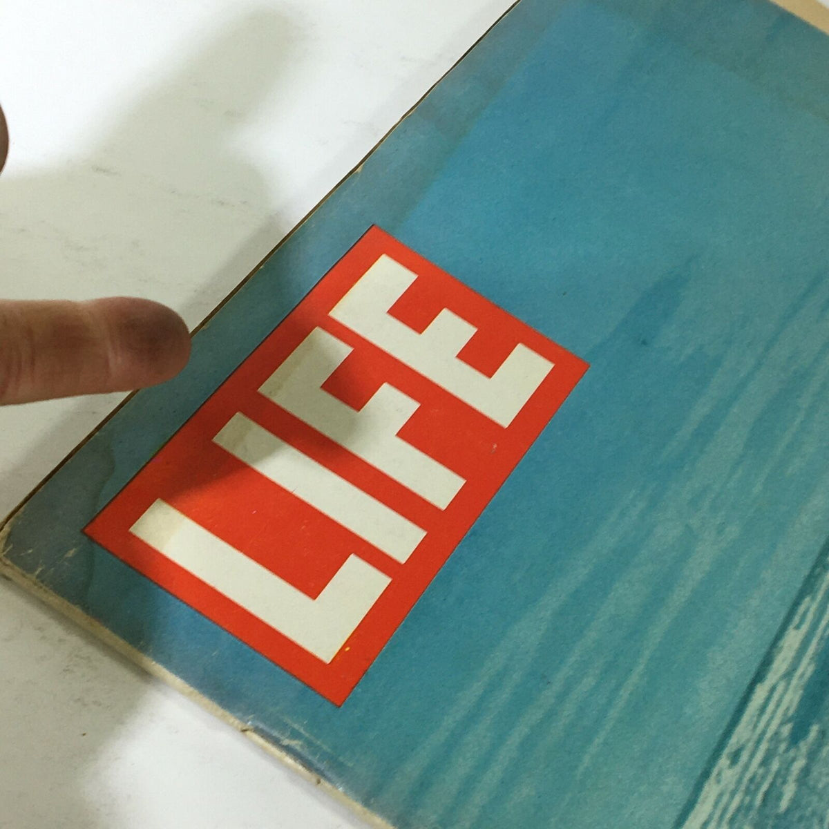 Close-up view of the vintage Life Magazine cover dated June 14, 1968, featuring bold 'LIFE' logo and background design, centering on the Senator Robert F. Kennedy issue.