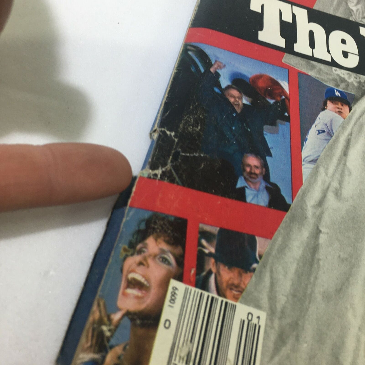 Side view showing wear on the spine of VTG Life Magazine January 1982, which includes images related to Prince Charles and Princess Diana's wedding.