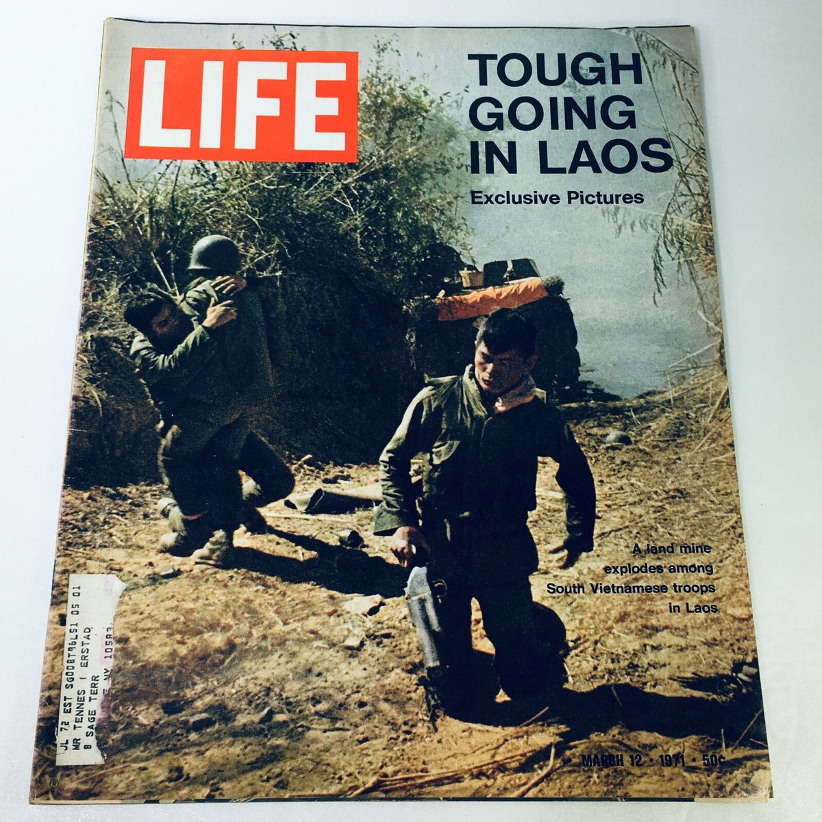 Life Magazine March 12, 1971 - Exclusive Photo Essay on Tough Going in Laos, Vintage Collectible