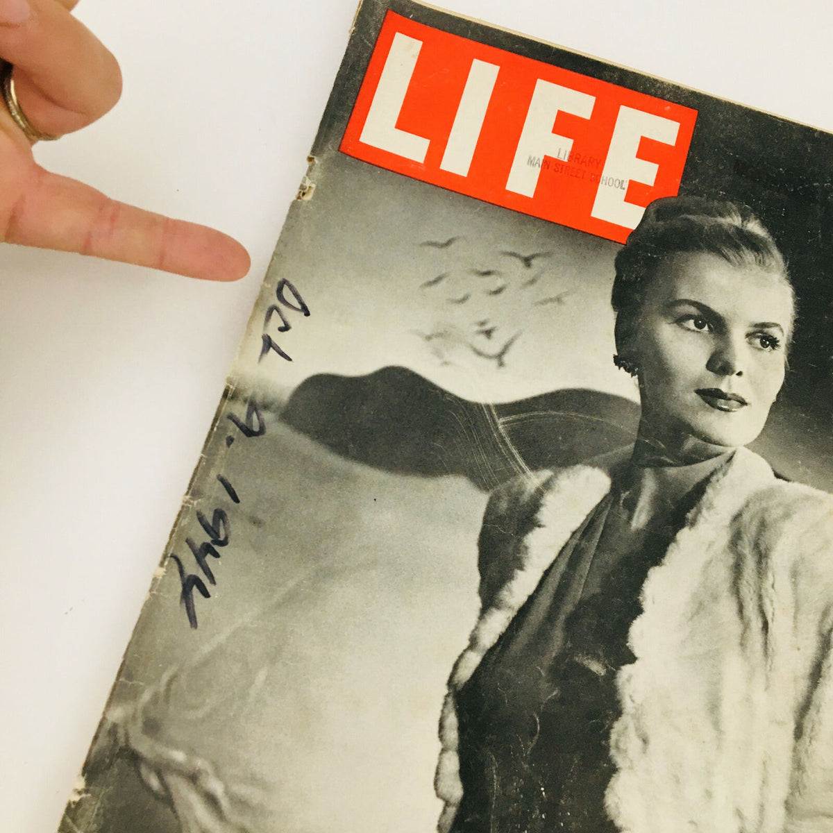 Life Magazine October 9 1944 Featuring Model Selene Mahri in Autumn Elegance with Protective Cover