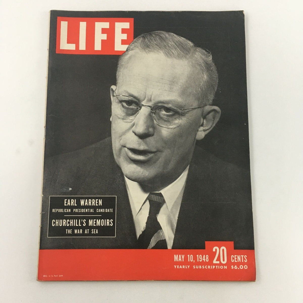 Life Magazine May 10 1948 Featuring Earl Warren & Winston Churchill Memoirs - Vintage Collectible