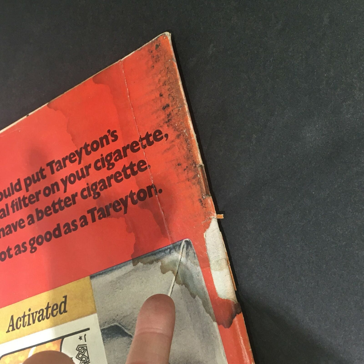 Back cover detail of the VTG Life Magazine from August 7, 1970, highlighting wear and tear, showcasing Lyndon Johnson's discussion on the Vice Presidency.