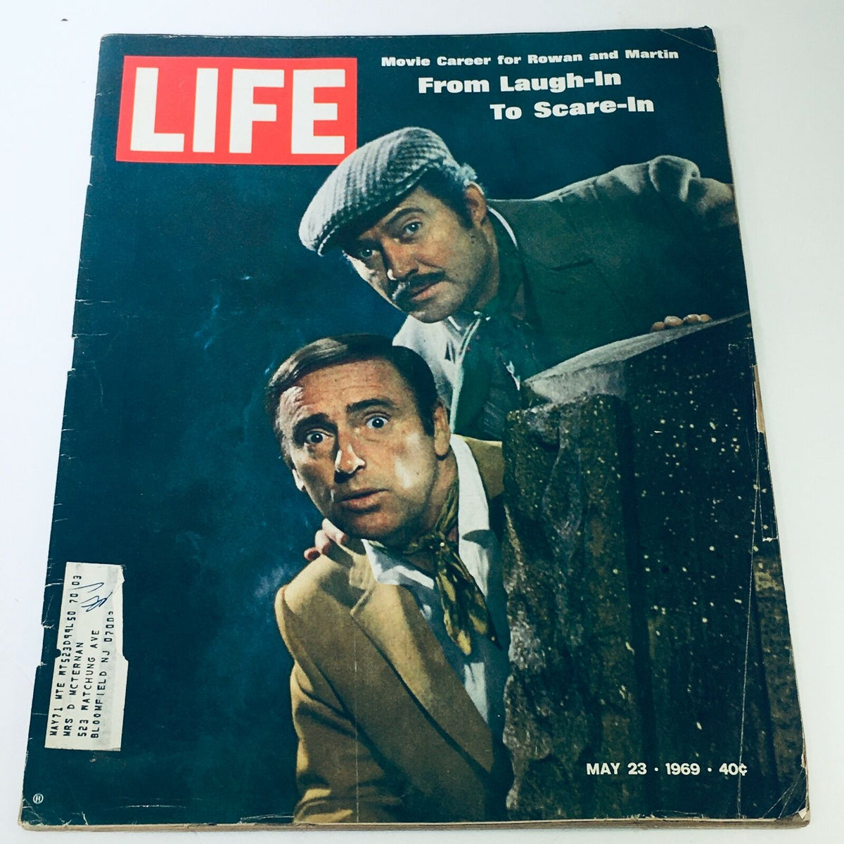 Cover of VTG Life Magazine May 23 1969 featuring Dan Rowan and Dick Martin, showcasing their movie careers with a prominent 'LIFE' logo.