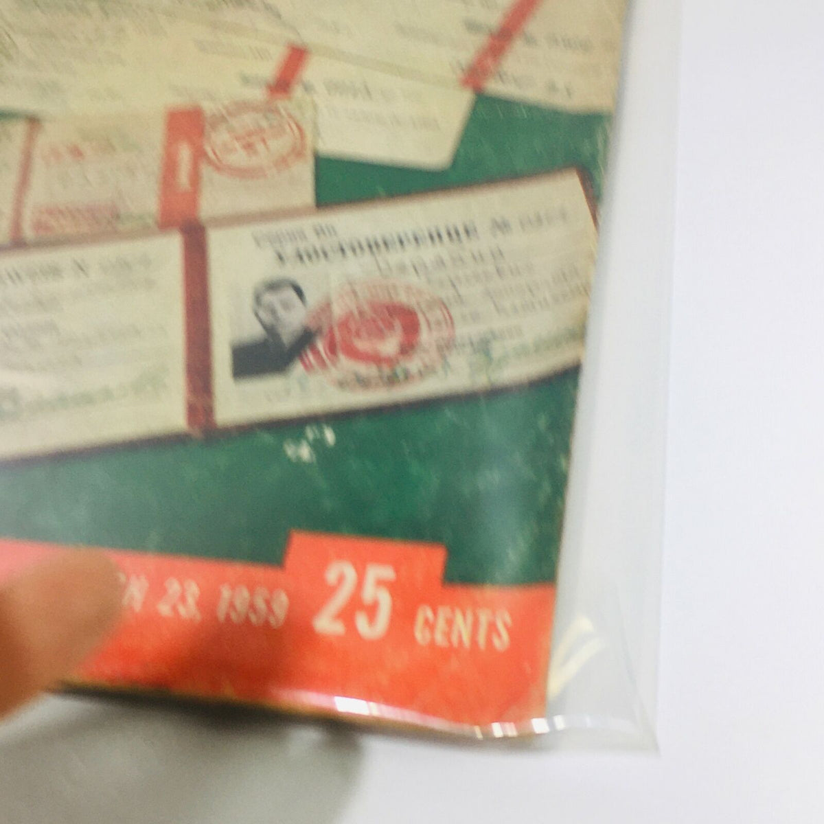 Close-up of the bottom portion of VTG Life Magazine: March 23 1959, showing the date and price, highlighting the theme of 'Varied Identities'.