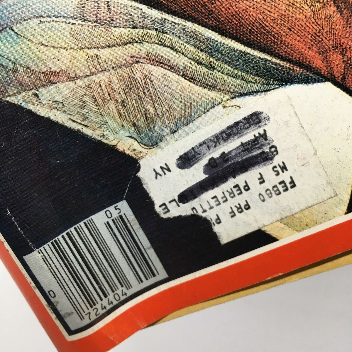 Back cover of Time Magazine February 4, 1980 with a visible address label adding character and a barcode for reference.