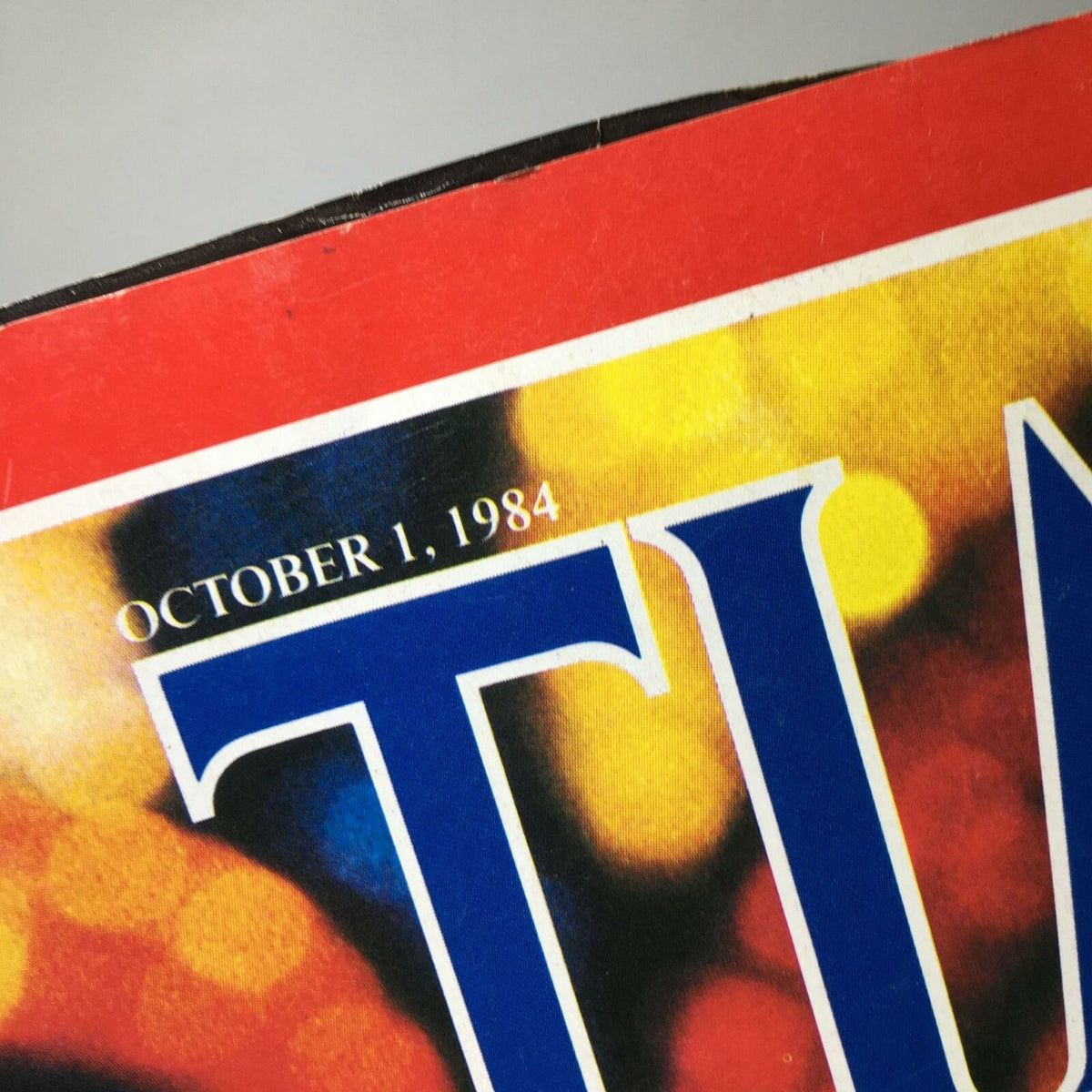 Close-up view of the top section of the Time Magazine cover dated October 1, 1984, showcasing the magazine title and publication date.