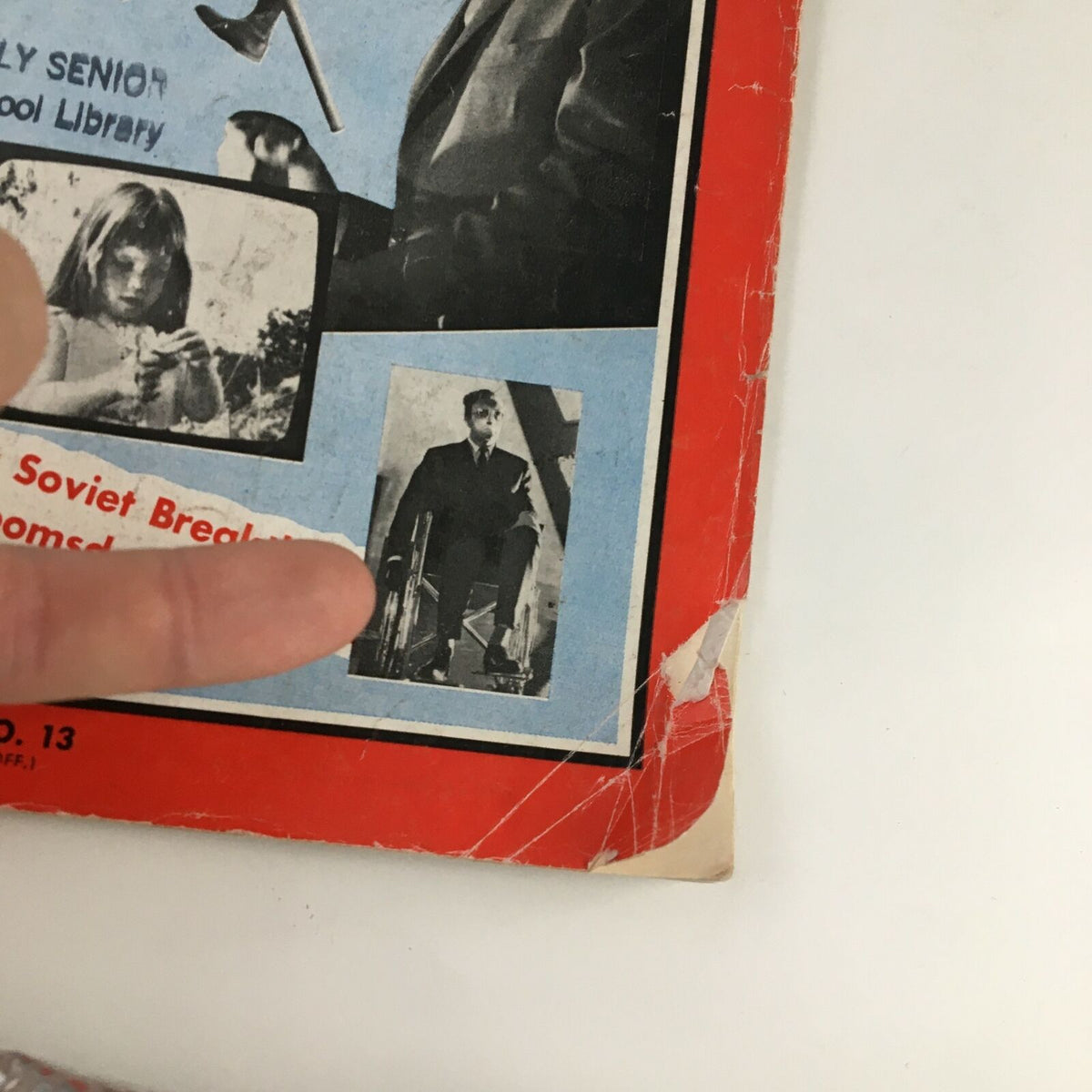 Close-up of the Time Magazine cover from September 25, 1964, highlighting the 'Fear Soviet Breakthrough in Doomsday Weapon' section, with historical images and text.