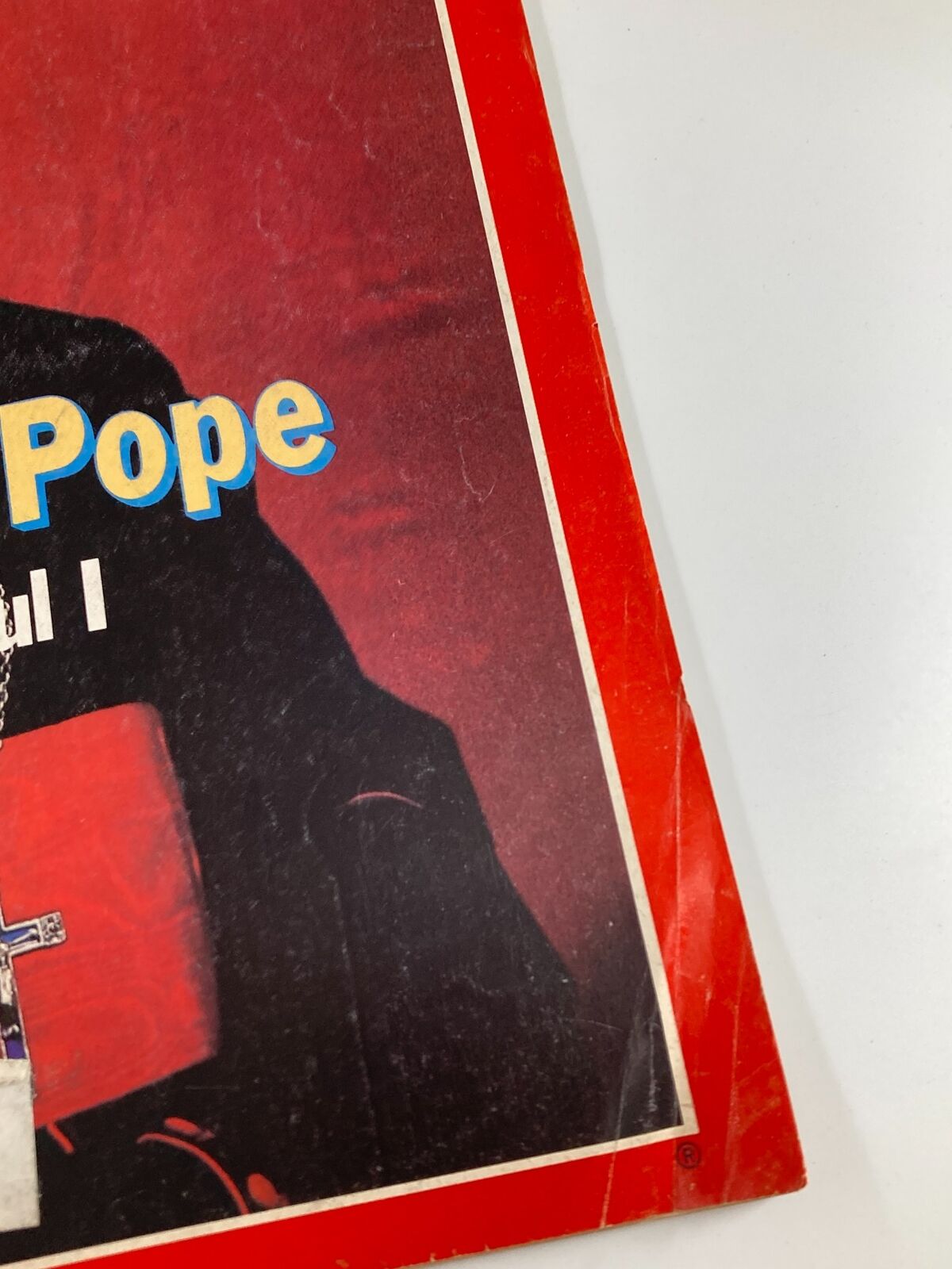 Close-up view of the cover of the September 4, 1978 Vintage Time Magazine, showcasing 'The New Pope John Paul I' and details about black holes.