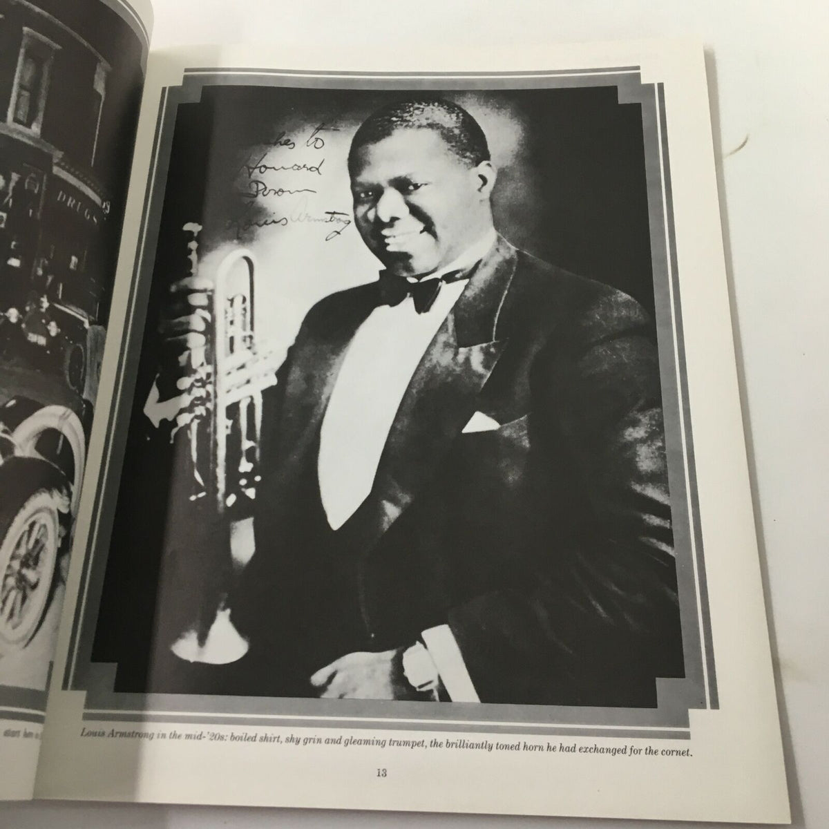 Photograph of Louis Armstrong included in '1988 Time Life Books 1920 - 1930 The Fabulous Century', showcasing the iconic jazz musician.