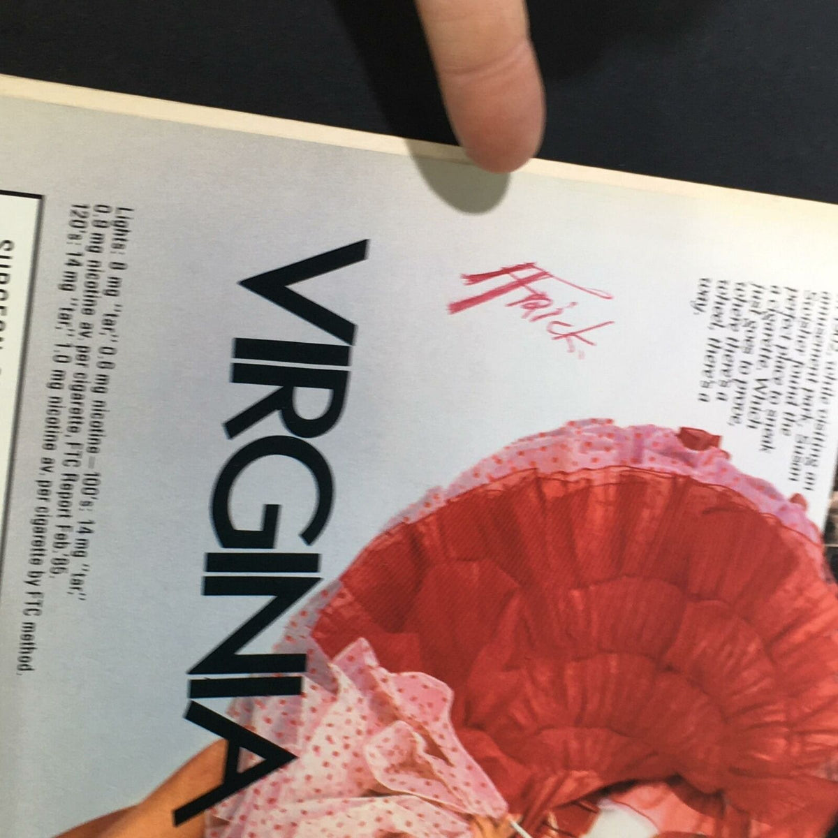 VTG Time Magazine July 6 1987 - Special Issue: We The People - Back of the magazine with handwritten note, revealing some wear.