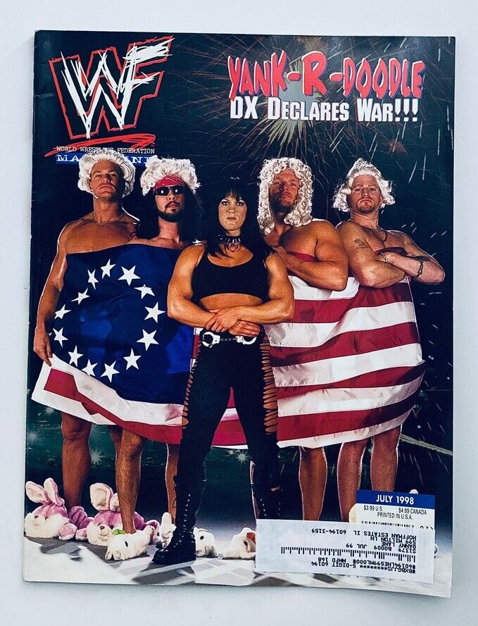 WWF World Wrestling Federation Magazine July 1998 Yank-R-Doodle DX w Poster