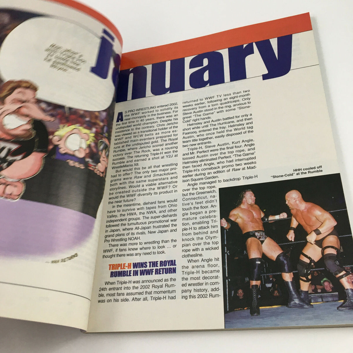 Pro Wrestling Illustrated Magazine Spring 2003 Triple H & Steve Austin