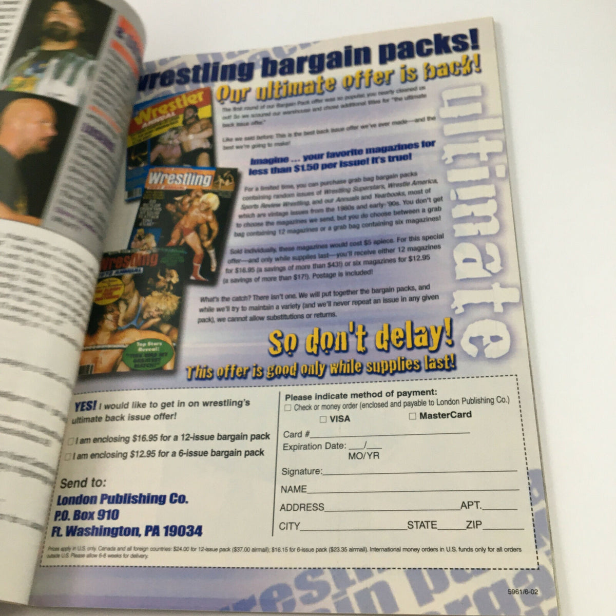Pro Wrestling Illustrated Magazine Spring 2003 Triple H & Steve Austin