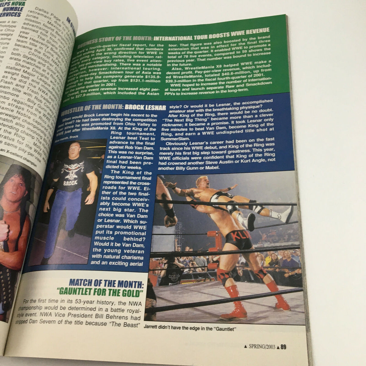 Pro Wrestling Illustrated Magazine Spring 2003 Triple H & Steve Austin