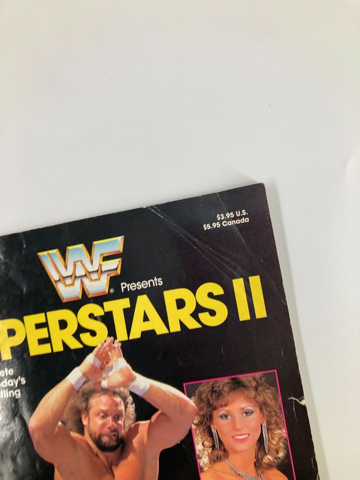 The World Wrestling Federation Presents Superstars II 1987 showcasing the top corner of the cover with pricing details and a wrestler's image.