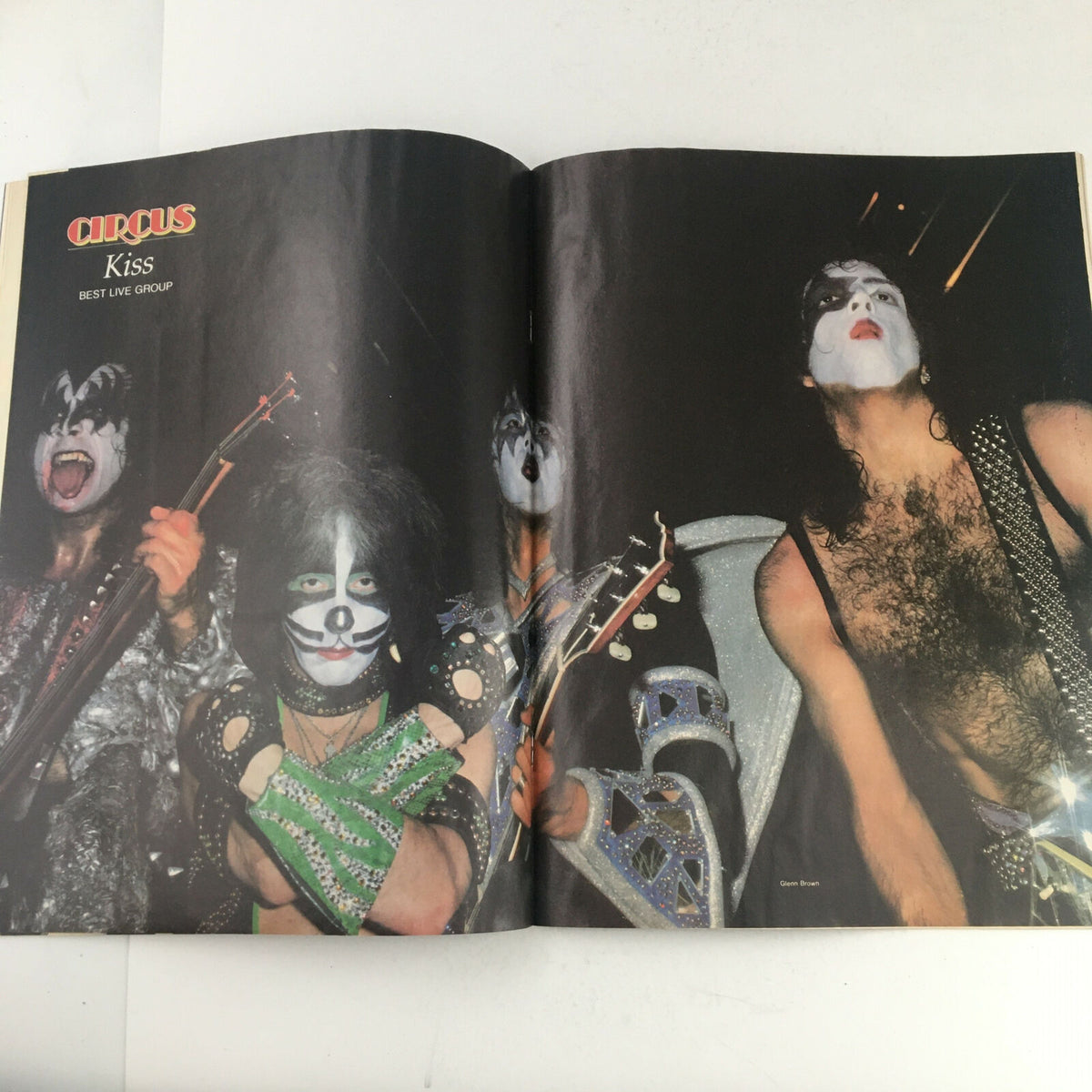 Circus Magazine February 19 1980 featuring KISS band members in full performance attire, showcasing their iconic face paint and rock style.