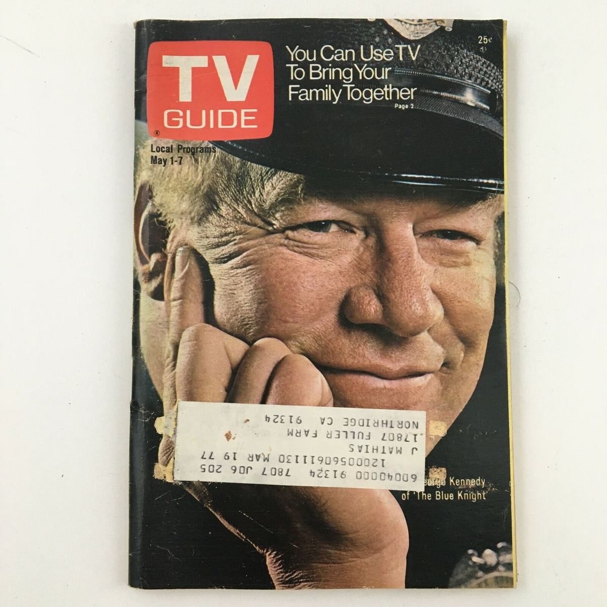 TV Guide Magazine May 1 1976 George Kennedy of The Blue Knight L.A. Edition