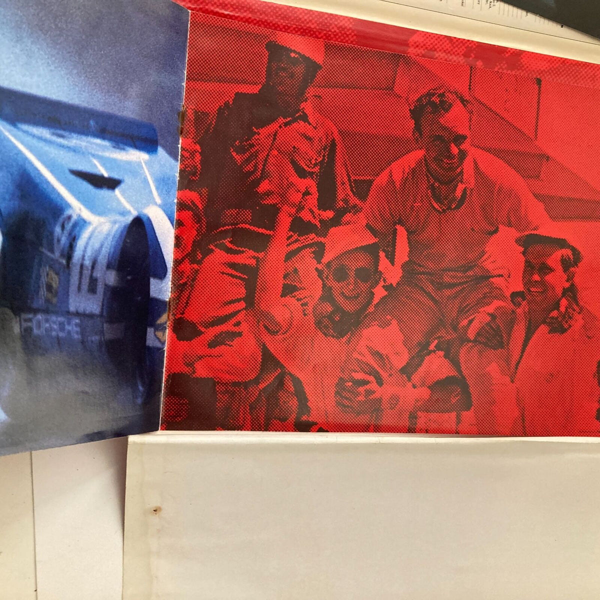 Inside view of the Sports Illustrated Magazine from November 6, 1989, showcasing vibrant images related to motorsport, capturing the excitement of the era.