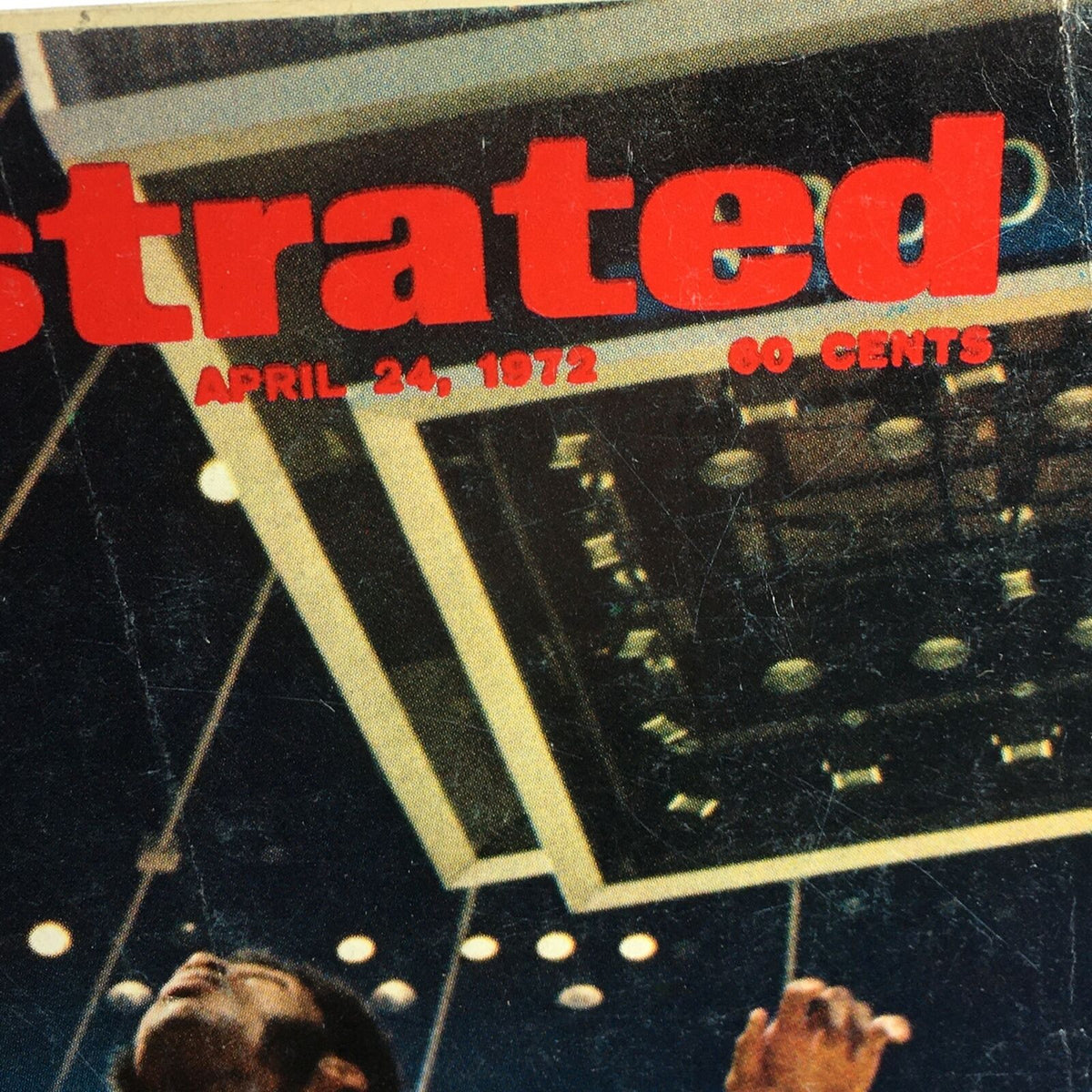 Close-up of the Sports Illustrated cover with the date April 24, 1972, highlighting the magazine's title and price.