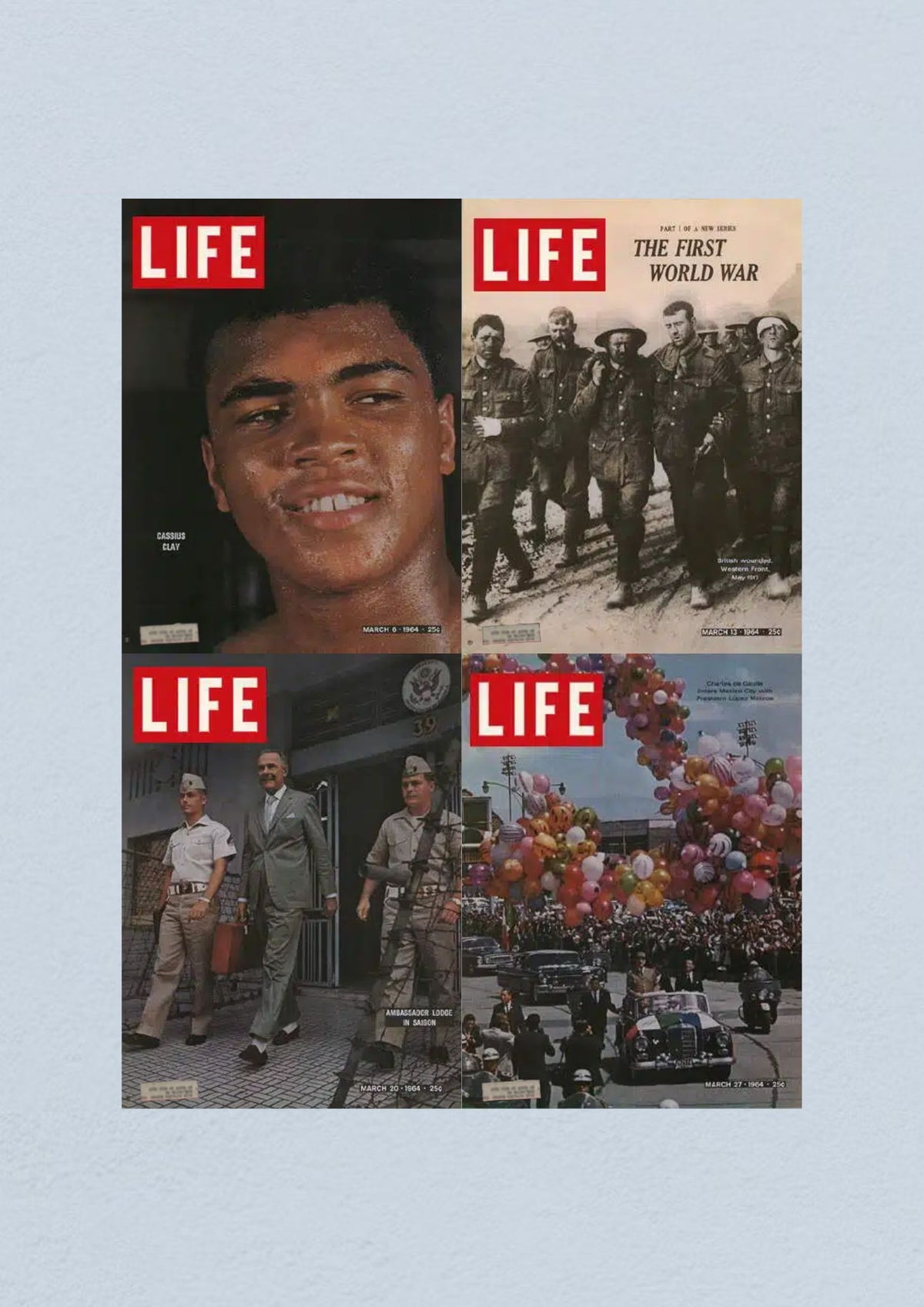 Life Magazine cover from March 27, 1964 featuring a vibrant parade scene, representing societal reactions and shifts during pivotal events of the Civil Rights Era.