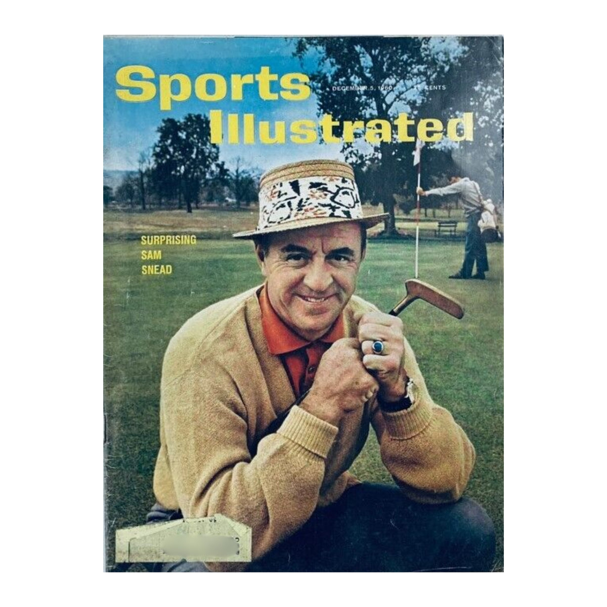 1960 December 15 Sports Illustrated Magazine cover highlighting golfer Sam Snead, showcasing sports moments from the 1960s in the Lot of 9 Sports Illustrated Magazine Collection.