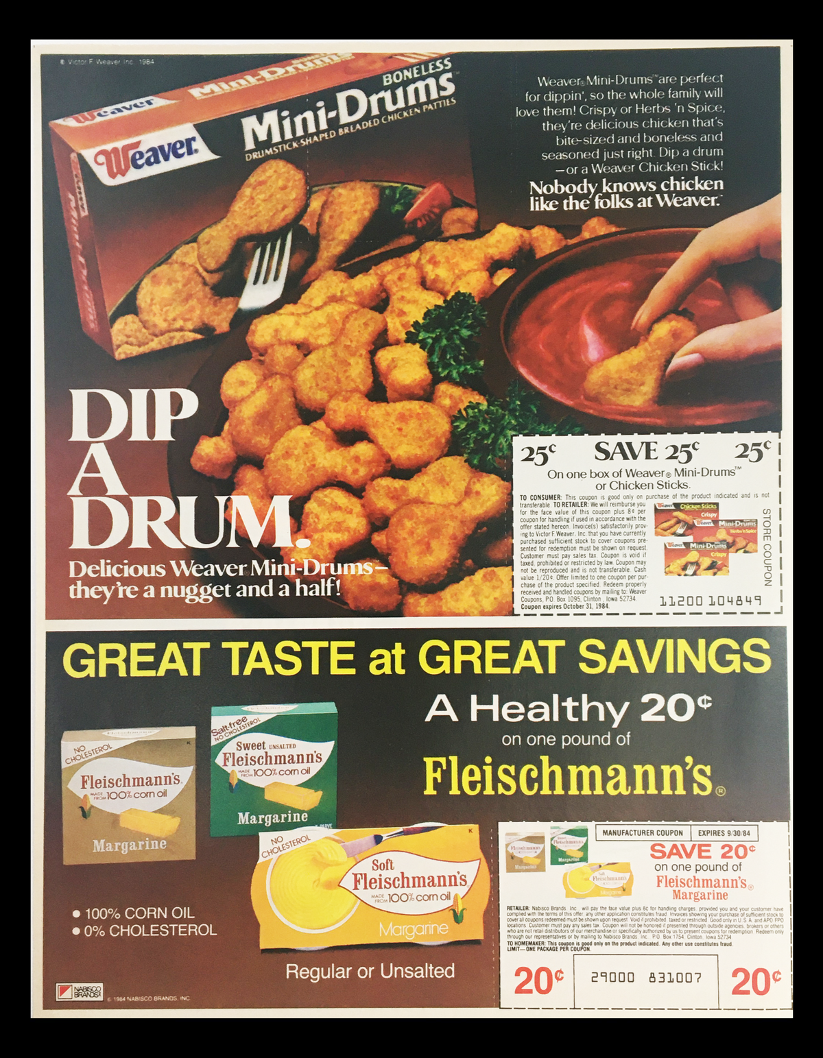 1984 Hunt's Manwich Original Sloppy Joe Sauce Circular Coupon Advertisement featuring a vibrant design with food imagery and promotional offers, showcasing the popular Sloppy Joe sauce and its cultural significance in American dining during the 1980s.