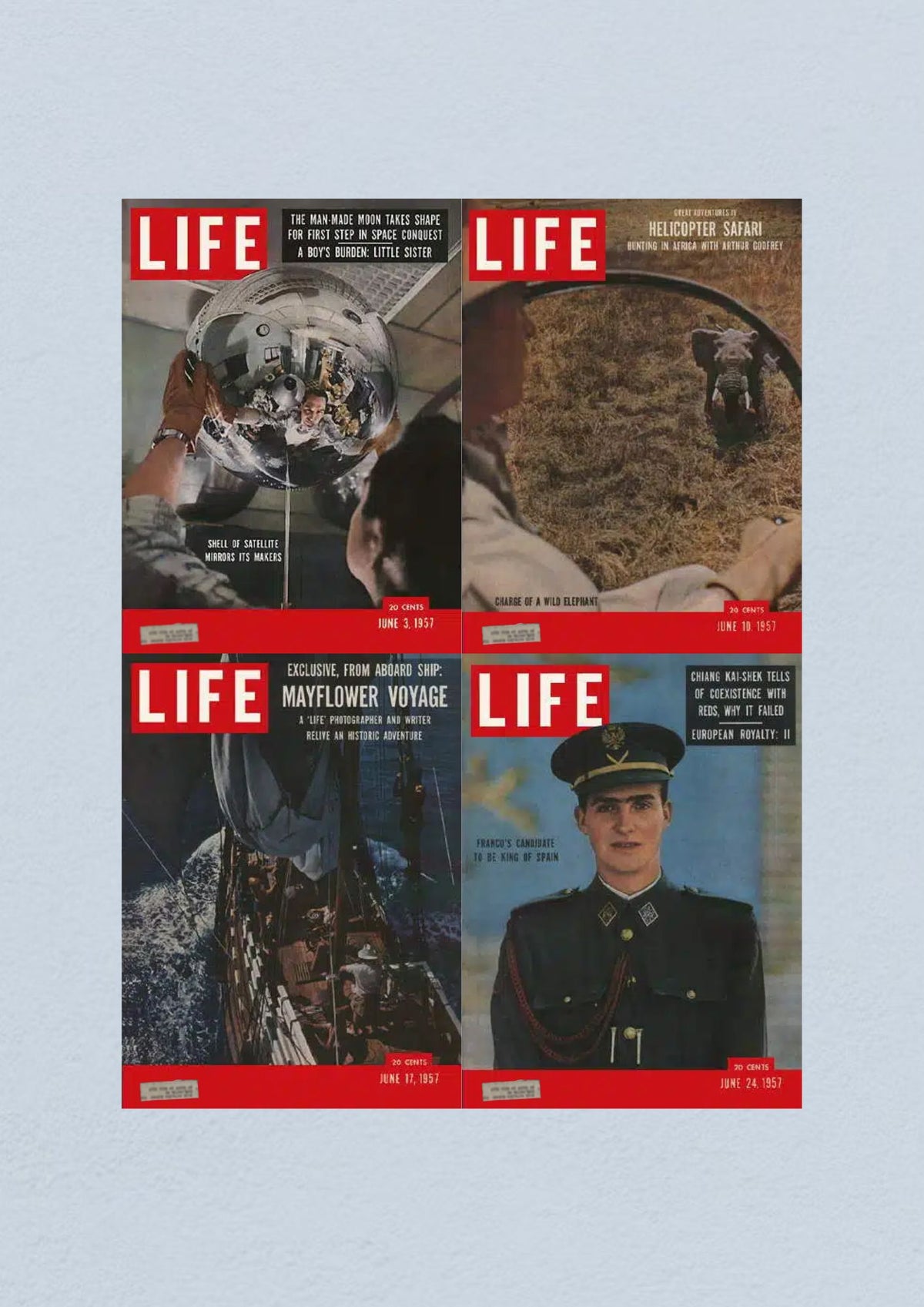 Life Magazine June 24, 1957 Cover featuring European royalty and political themes, emphasizing cultural shifts in the summer of change.