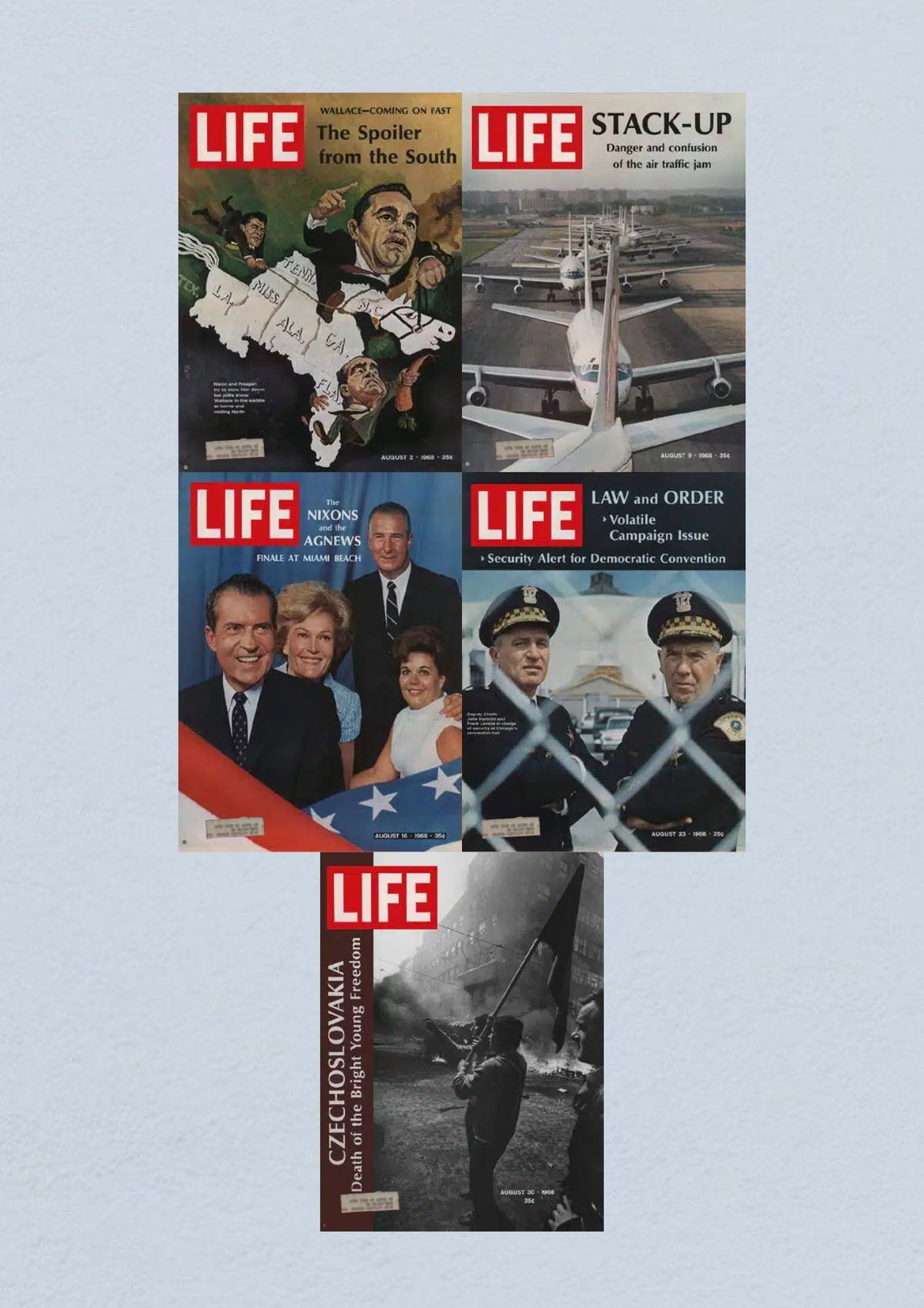 Life Magazine August 30, 1968 presenting a cover about Czechoslovakia titled 'Death of the Bright Young Freedom', examining international events of the time.
