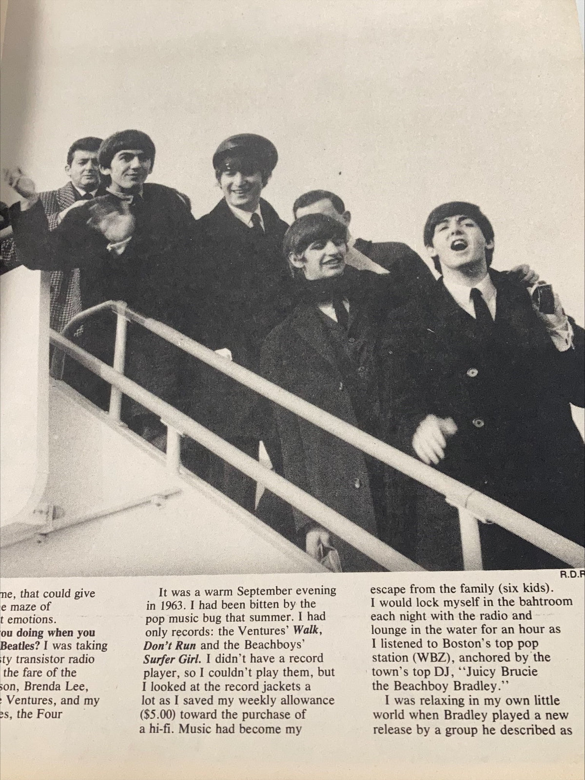 1981 The Beatles' John Lennon Yoko Ono A Memorial Album displaying a historic photograph of The Beatles with joyful expressions, symbolizing the group's impact on music.