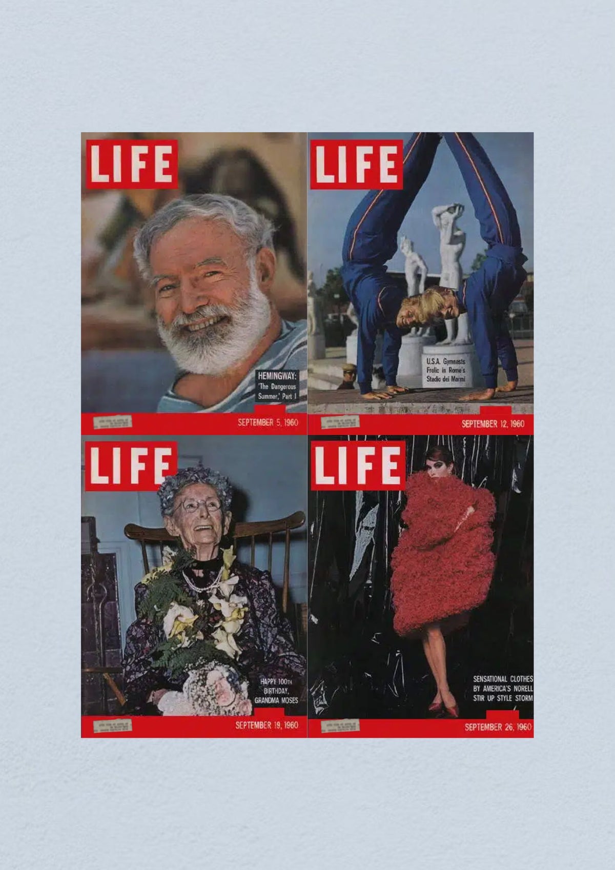Life Magazine September 26 1960 showcasing sensational clothing by Norell, illustrating the fashion and cultural changes of the Civil Rights Movement.