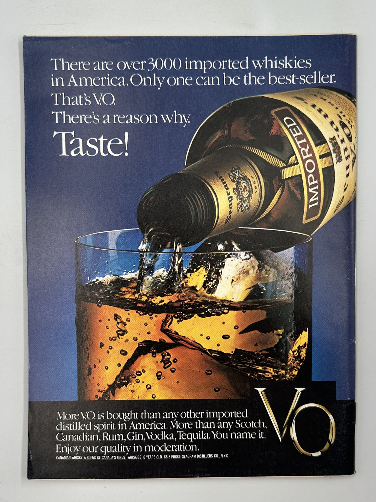 The New Yorker Magazine March 23, 1981 Park Bench Couple James Stevenson Cover, interior vintage imported whiskies advertisement featuring a bottle pouring whiskey into a glass.