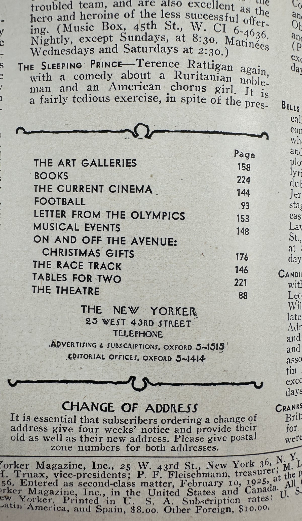 The New Yorker Magazine December 8, 1956 Parking Garage Garrett Price Cover