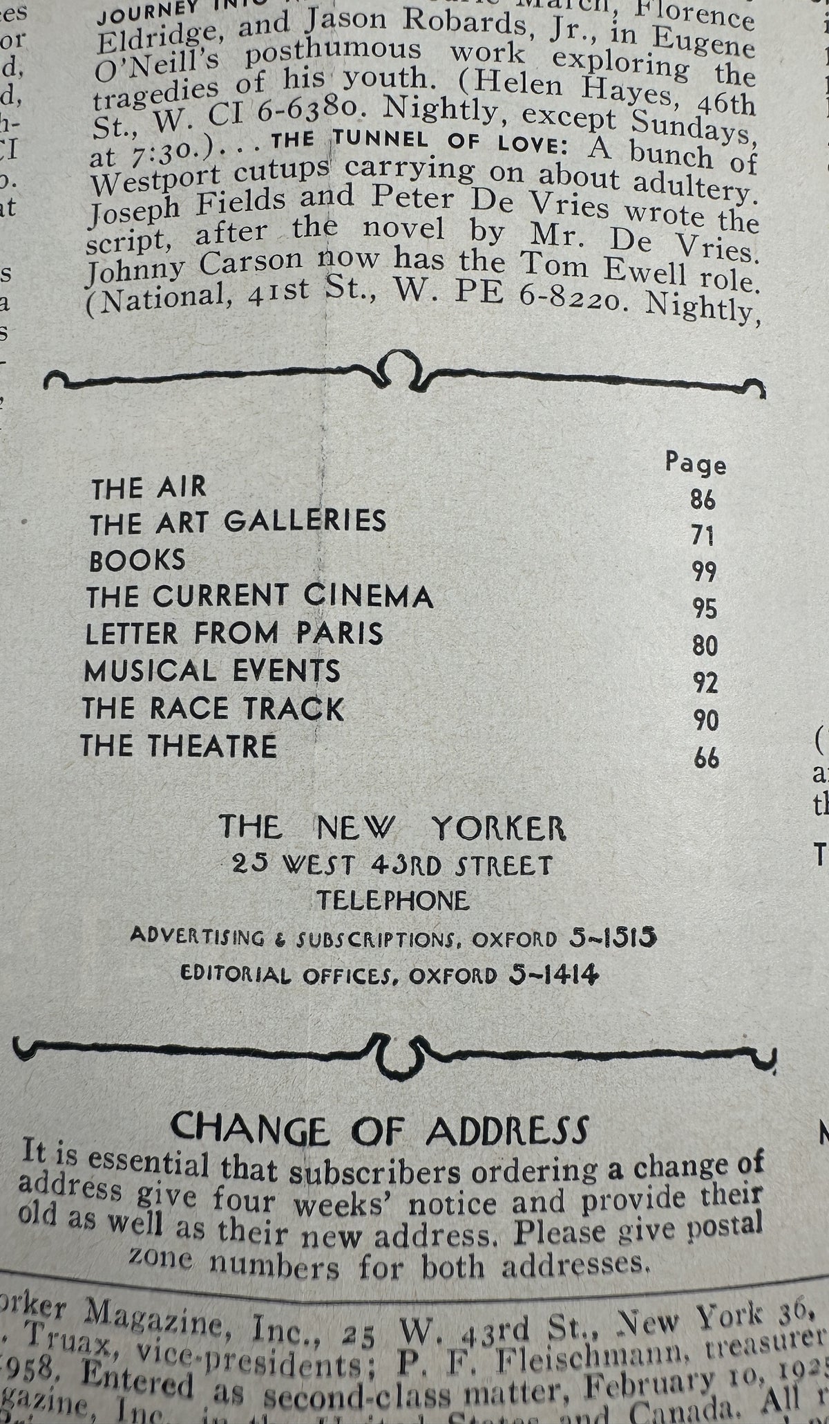 The New Yorker Magazine January 18, 1958 Palm Trees Horse Show Constantin Aladjalov Cover