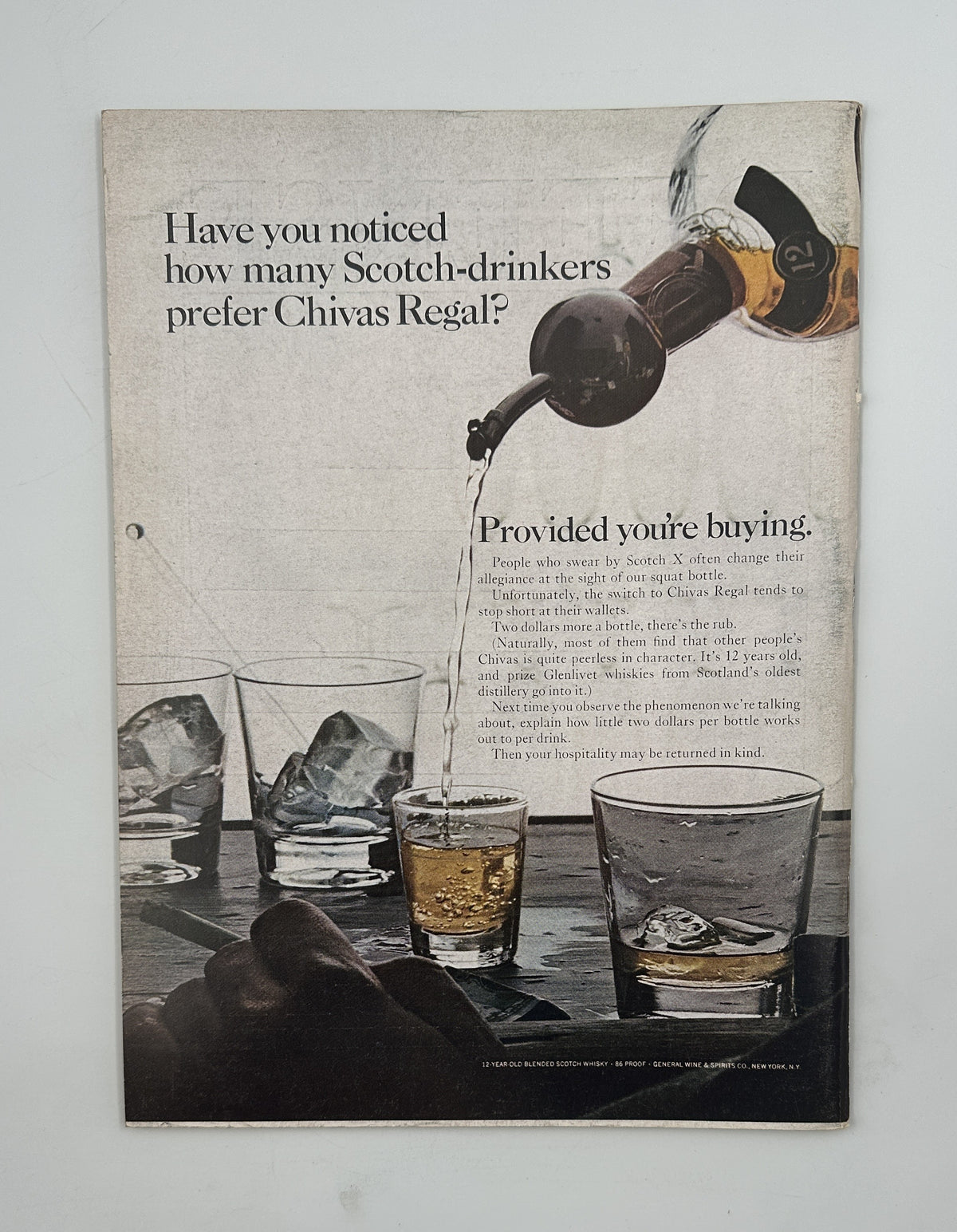 The New Yorker Magazine June 27, 1964 Museum Ceiling Art Anatol Kovarsky Cover VG, featuring a vintage Chivas Regal Scotch whisky advertisement.