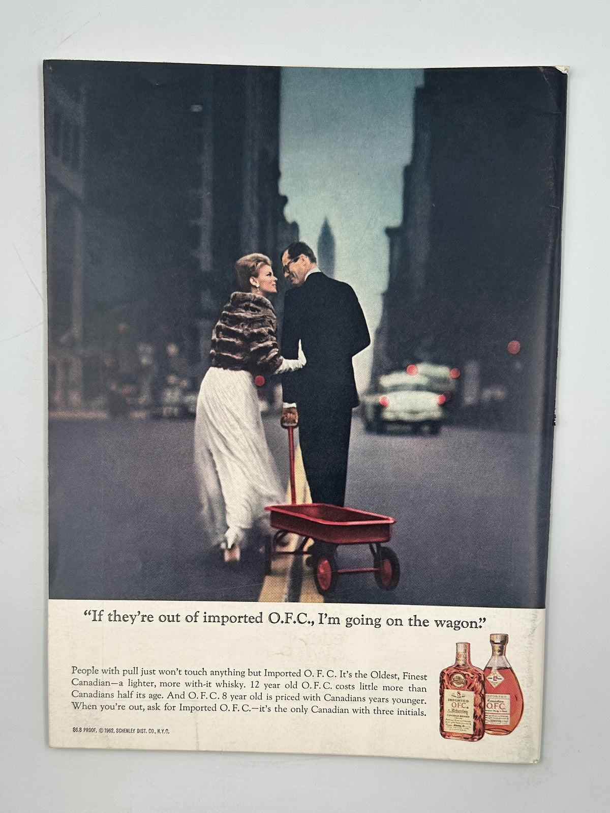 The New Yorker Magazine January 18, 1964 Restaurant Waiter Art Peter Arno Cover VG, featuring a vintage illustrated advertisement with a couple and red wagon on a city street.