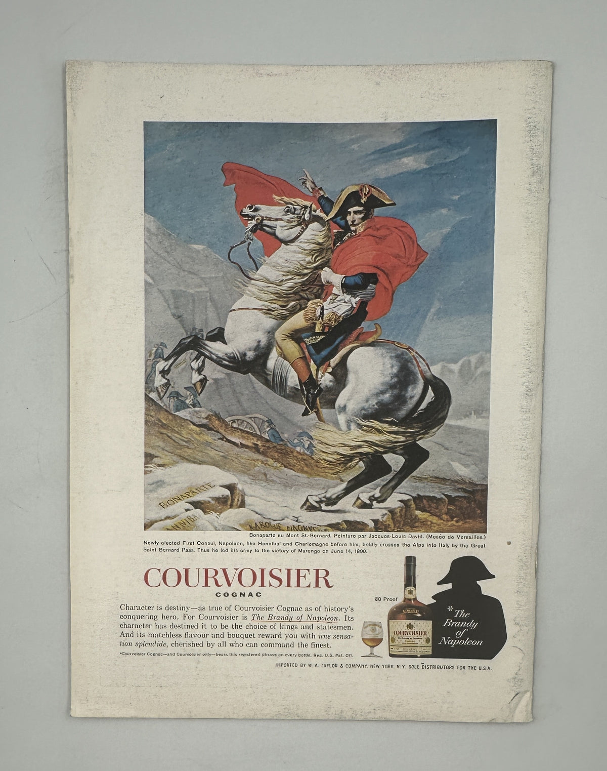 The New Yorker Magazine January 2, 1965 Abstract Party Hats Abe Birnbaum Cover VG, featuring a vintage Courvoisier Cognac advertisement with Napoleon on horseback