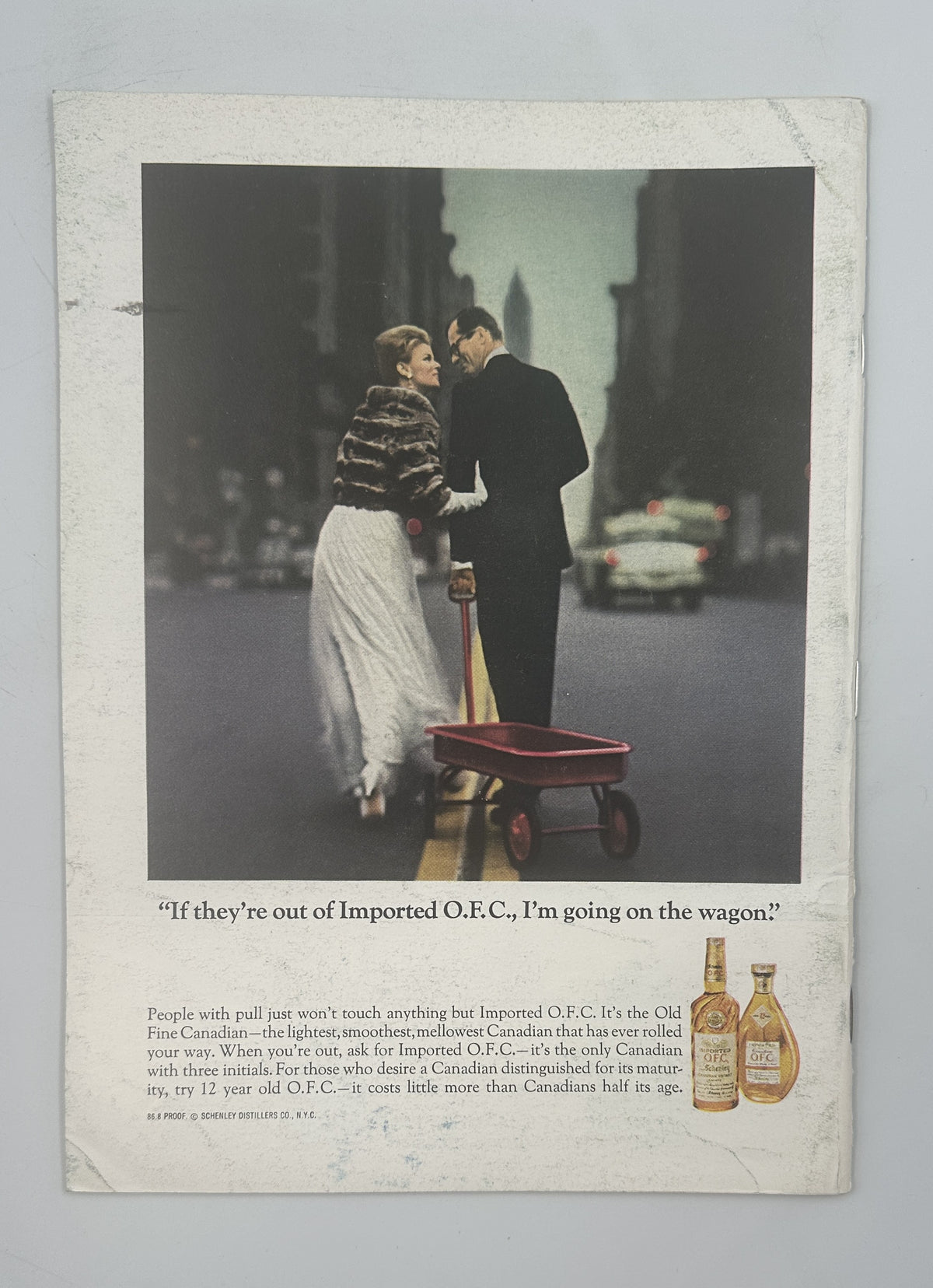 The New Yorker Magazine July 2, 1966 American Flag House Arthur Getz Cover VG, featuring an interior illustrated advertisement with a couple and a red wagon on a city street.