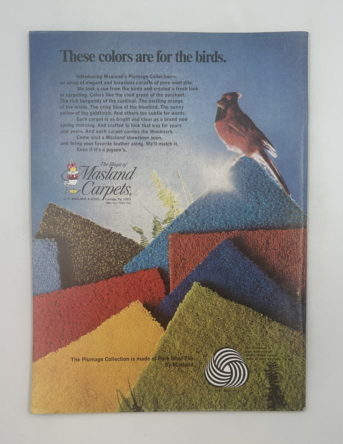 The New Yorker Magazine July 5, 1969 Pencil Math Saul Steinberg Cover VG, featuring a vintage Masthead Garnet bird and colorful geometric landscape advertisement.