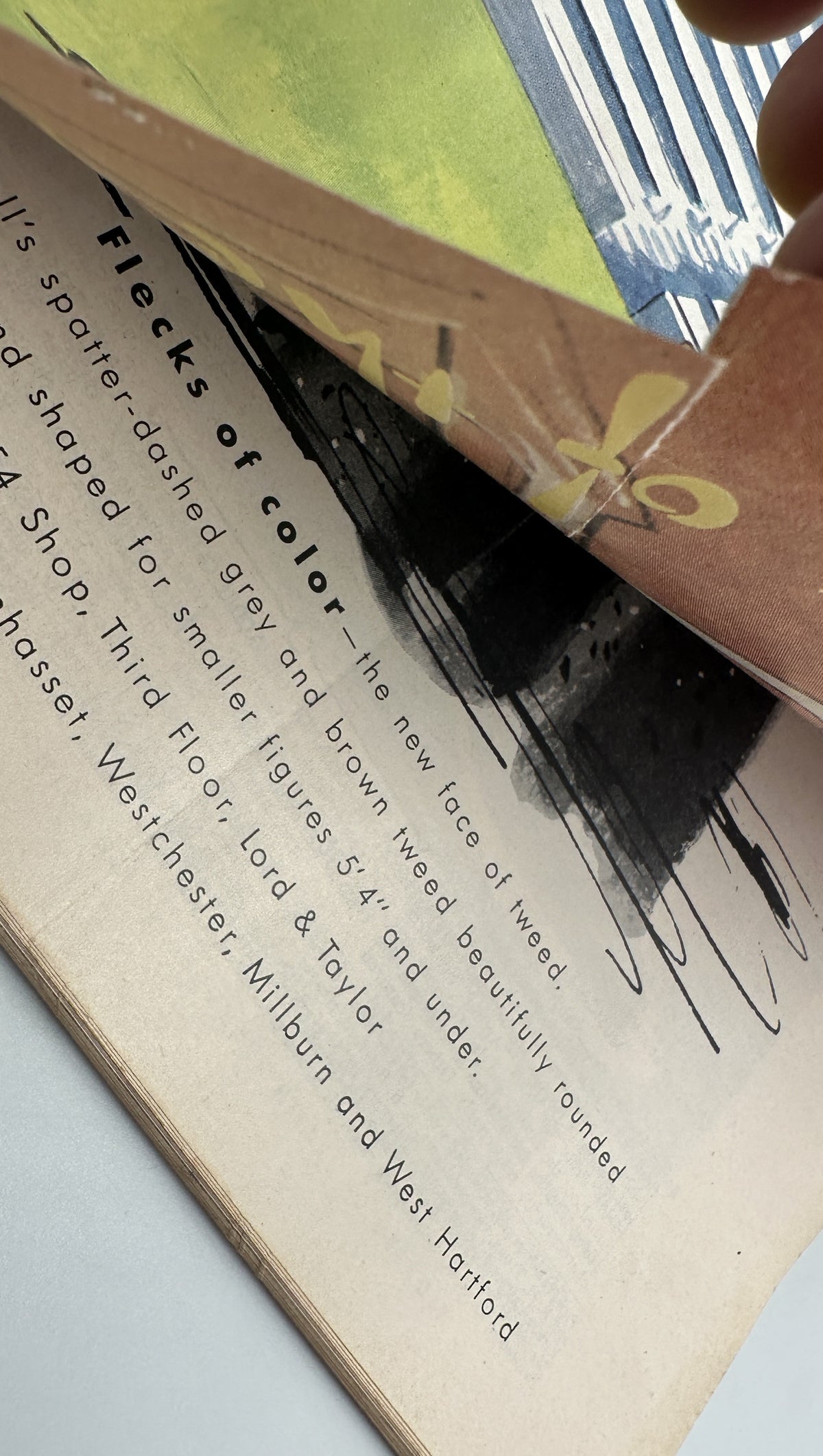 The New Yorker Magazine September 11, 1954 Baseball Stadium Arthur Getz Cover interior page featuring the article "Facts of Color" with vintage black-and-white illustration and text