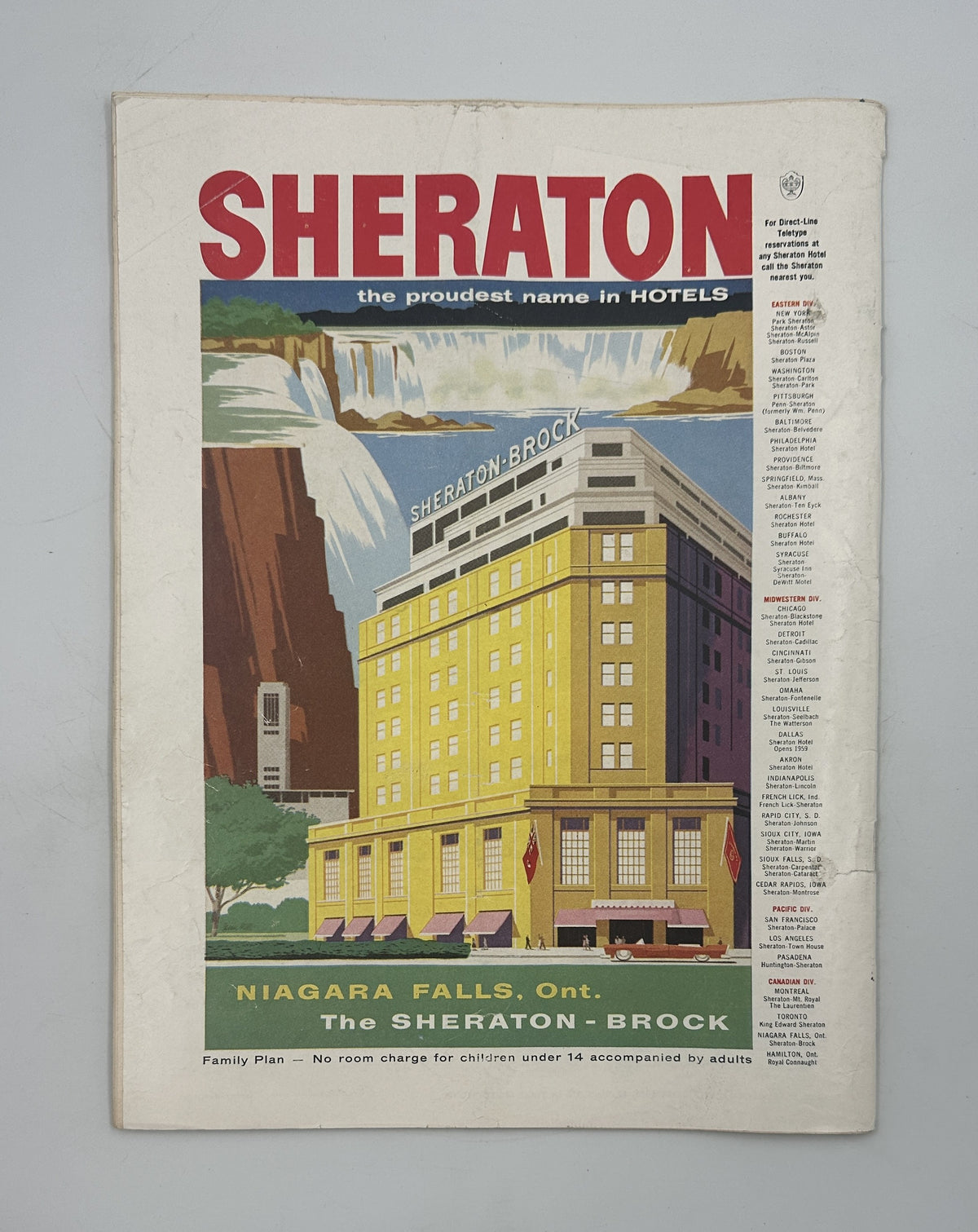 The New Yorker Magazine July 27, 1957 Surf Club Beach Edna Eicke Cover, vintage back cover Sheraton Brock hotel advertisement in Niagara Falls, Ontario