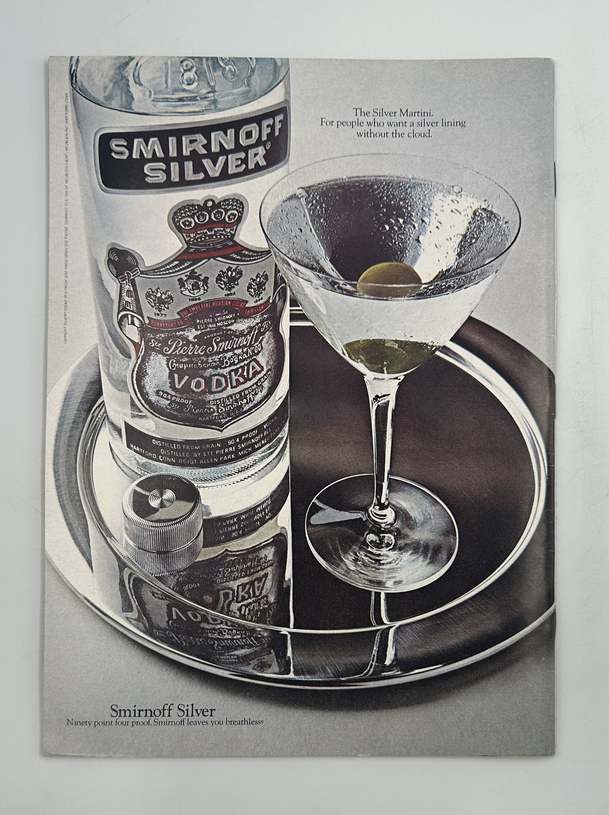 The New Yorker Magazine July 29, 1972 Guitar-Playing Rooster Garden William Steig Cover VG, featuring a Smirnoff Silver vodka advertisement with a bottle and martini glass