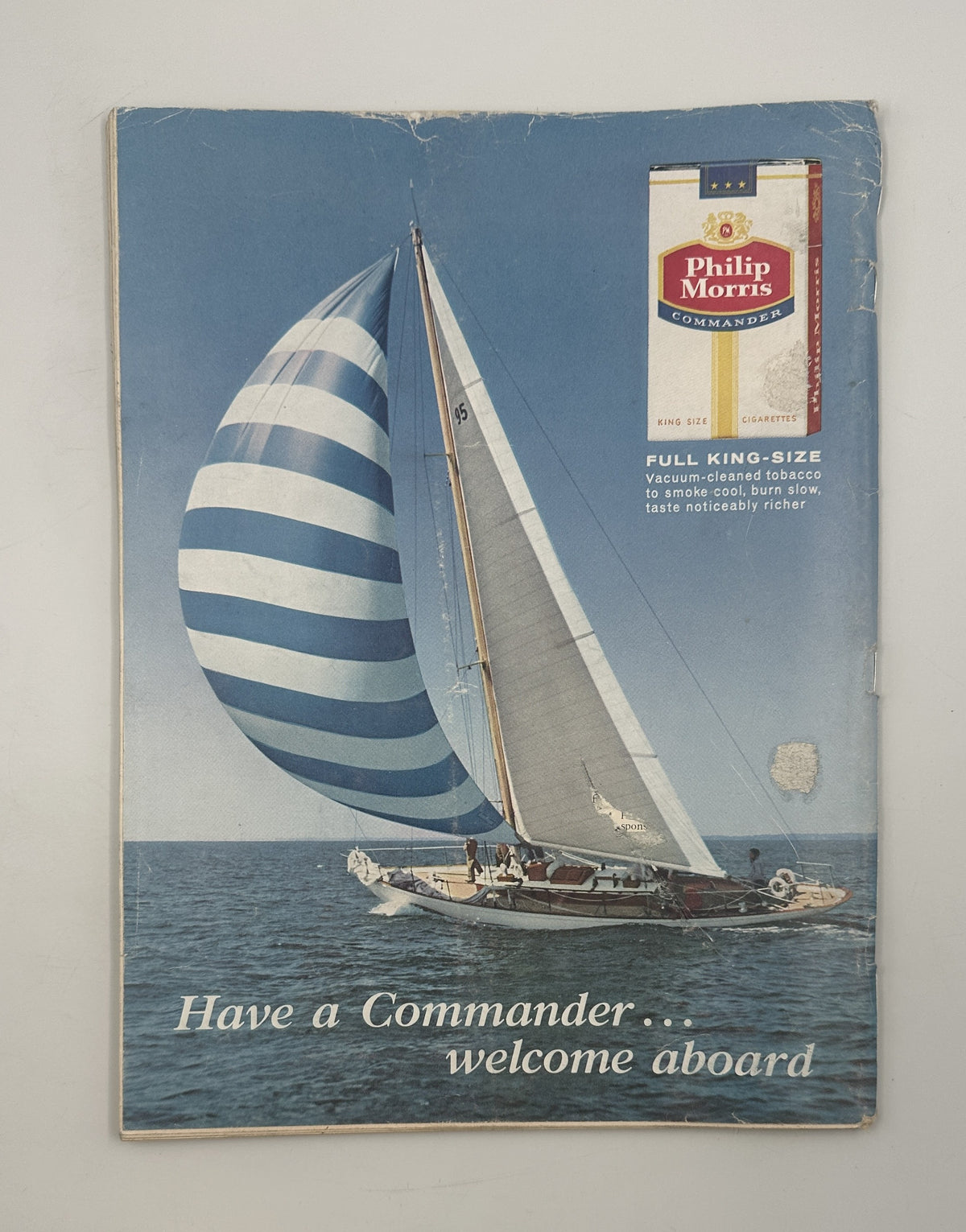 The New Yorker Magazine September 8, 1962 Apartment Ads City Skyline Charles Martin Cover, back cover featuring a Philip Morris Commander cigarette advertisement with a striped sailboat on the ocean.