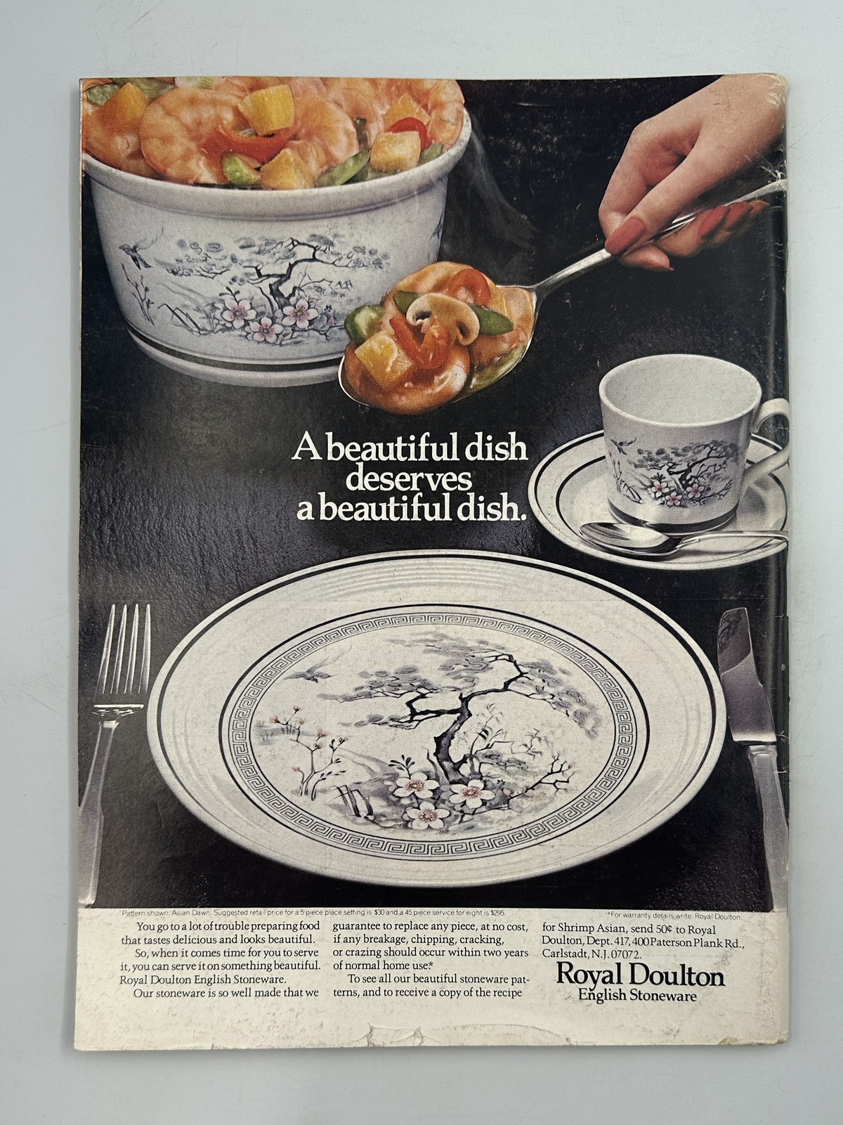 The New Yorker Magazine June 4, 1979 Lemon Bowl Corkscrew Pierre Le-Tan Cover, interior Royal Doulton advertisement featuring a floral dinner plate, serving bowl, teacup, and plated dessert